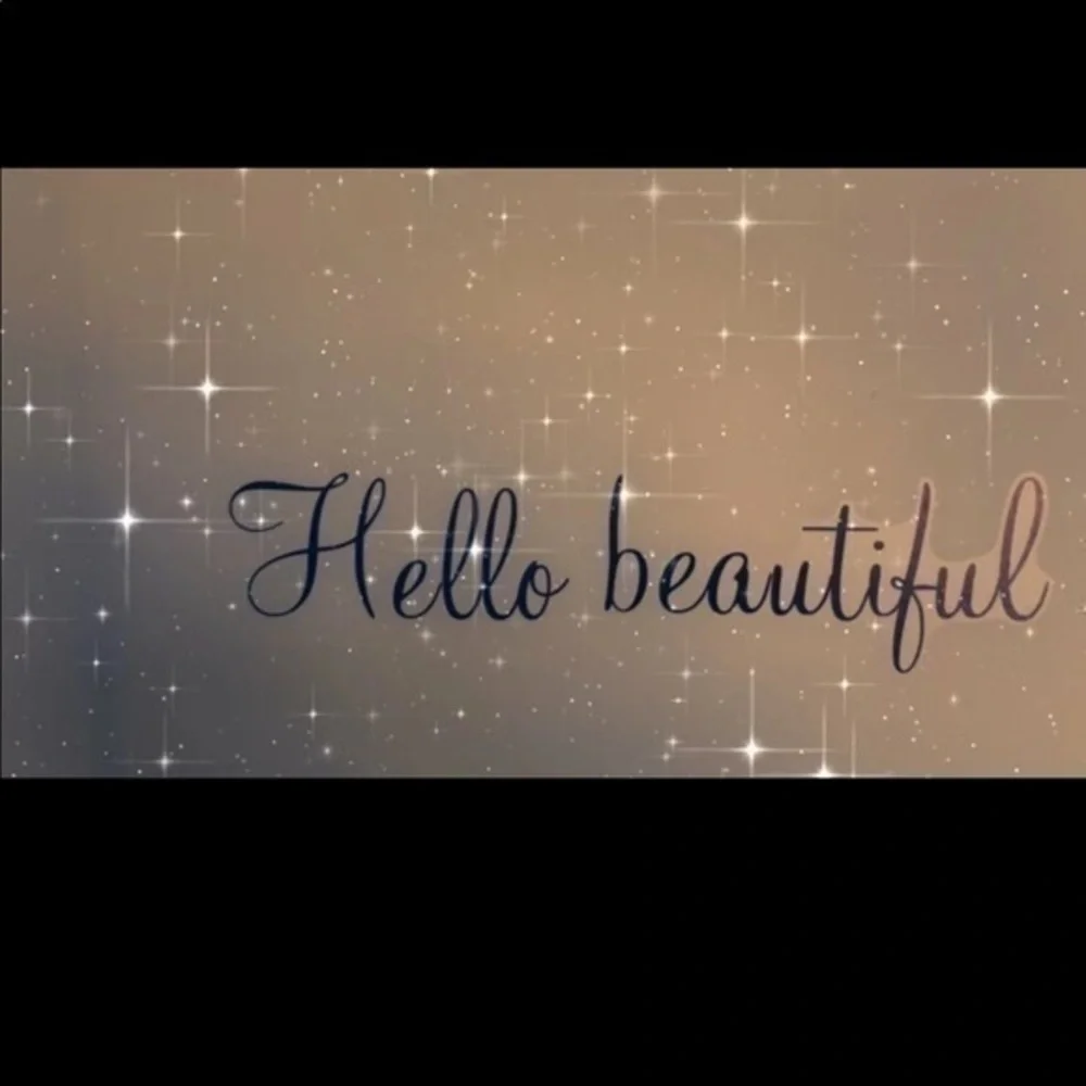 💋 Wall art sticker decal Hello Beautiful